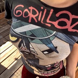 Black 💋Gorillaz💋 band T-shirt